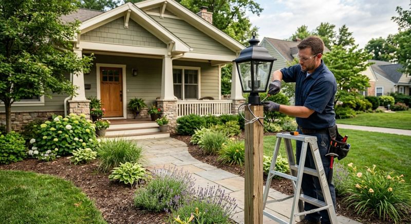 Fence Lighting Installation in Pasadena, CA