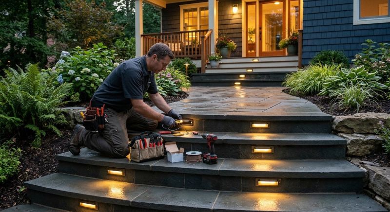 Sidewalk Lighting Installation in Pasadena, CA